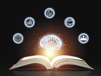 Open Book and Icons