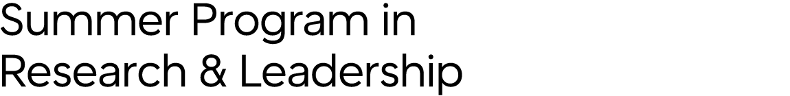 Summer Program in Research & Leadership Wordmark