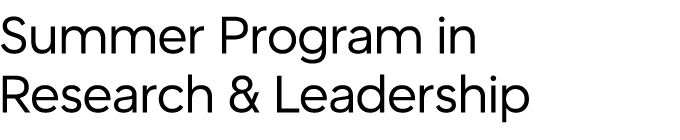 Mobile Wordmark for the Summer Program in Research & Leadership